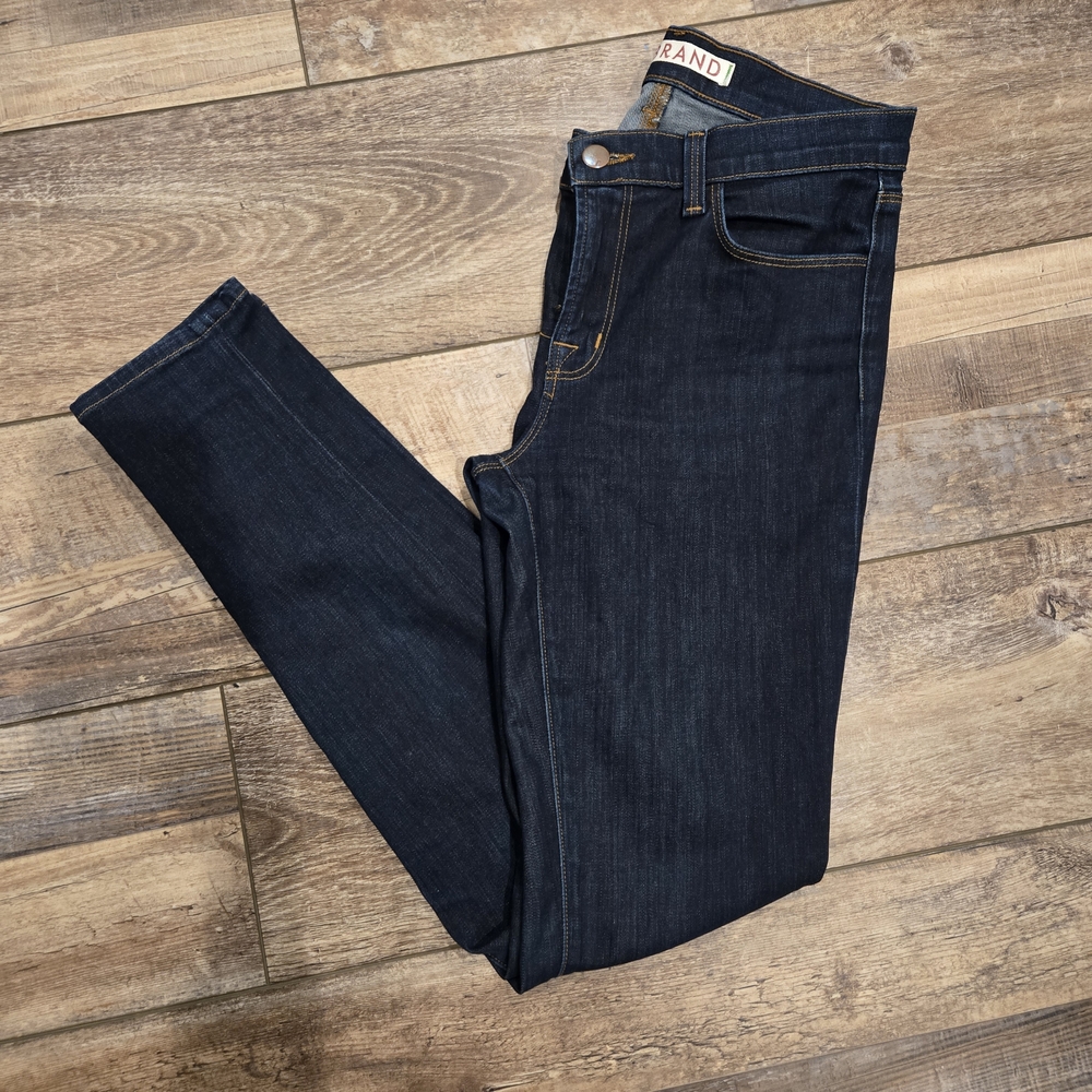 J Brand Dark Blue Denim Jeans, Size 27. Dark Jeans